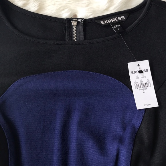 💕Express Colorblock Mini Dress 👗 Size 2🌸 💕🌸 - Picture 2 of 5